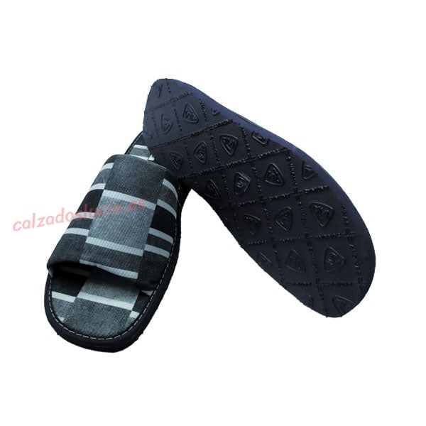 Chinela de lona a rayas de Andinas