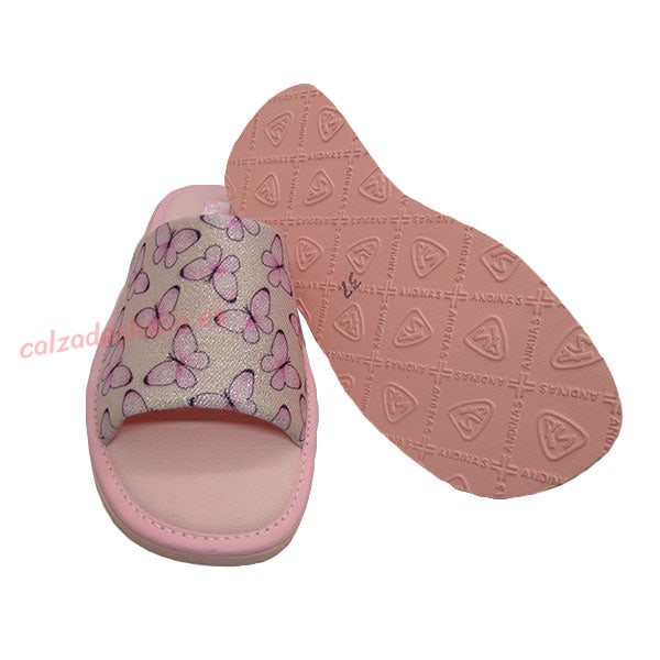 Chinela mariposas de Andinas