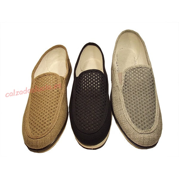 Zapatilla combinada con rejilla de hombre