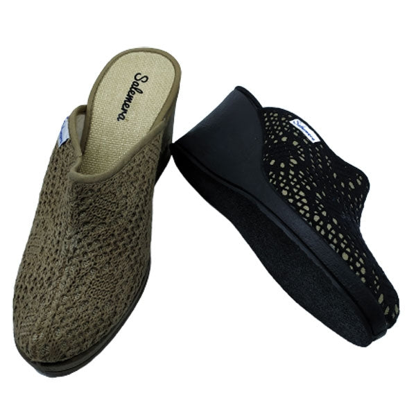 Zueco crochet de cuña alta Salemera