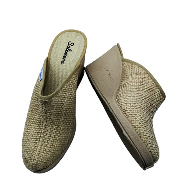 Zueco de rafia liso Salemera