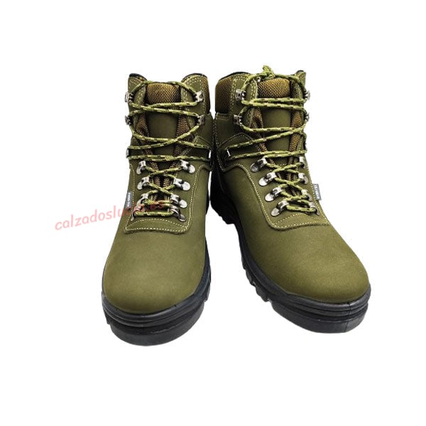 Bota kaki nobuck impermeable de Postigo