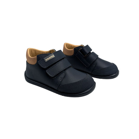 Botita de bebé en azul marino con velcro y puntera