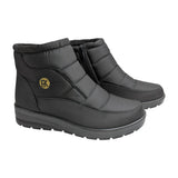 Botín bajo Pikarinas tipo anorak en color negro para mujer, vista lateral.