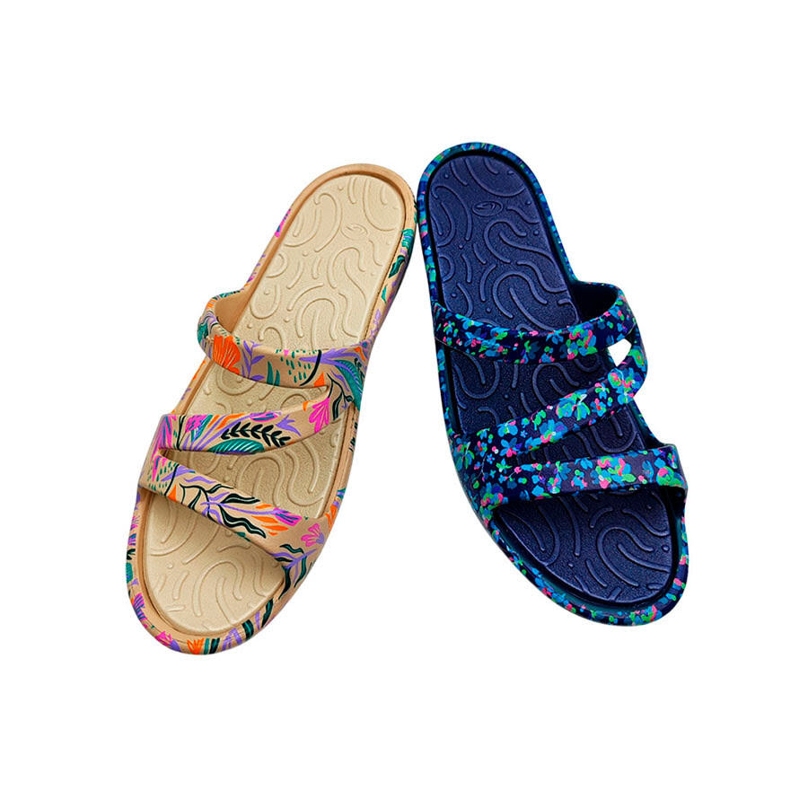 Chancla cuña estampado Beppi