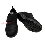 Zapatilla de velcro para hombre en negro