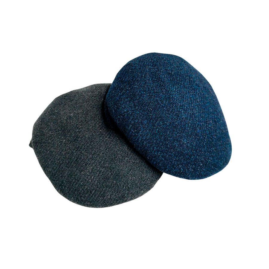 Gorra de lana virgen con espigas 