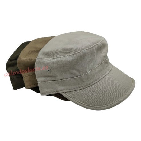 Gorra de visera lisa de lona Miralles