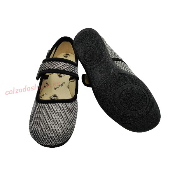 Zapatilla extra ancha para mujer