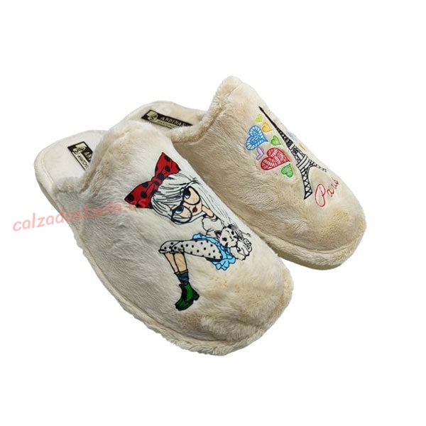 Zapatilla casa peluche de Andinas