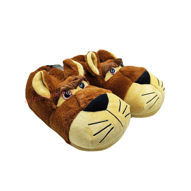 Pantufla de animales en forma de perro para hombre