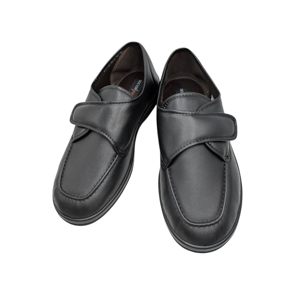 zapato confort de hombre con cierre ajustable de velcro para pies delicados