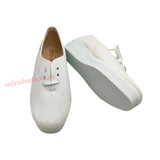 Zapatilla blanca con cuña atada Salemera