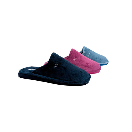 Zapatilla de casa terciopelo liso de Andinas