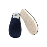 Zapatillas de casa abiertas por el talón para hombre, modelo Gomus 686 en color gris y azul, ideales para el descanso.