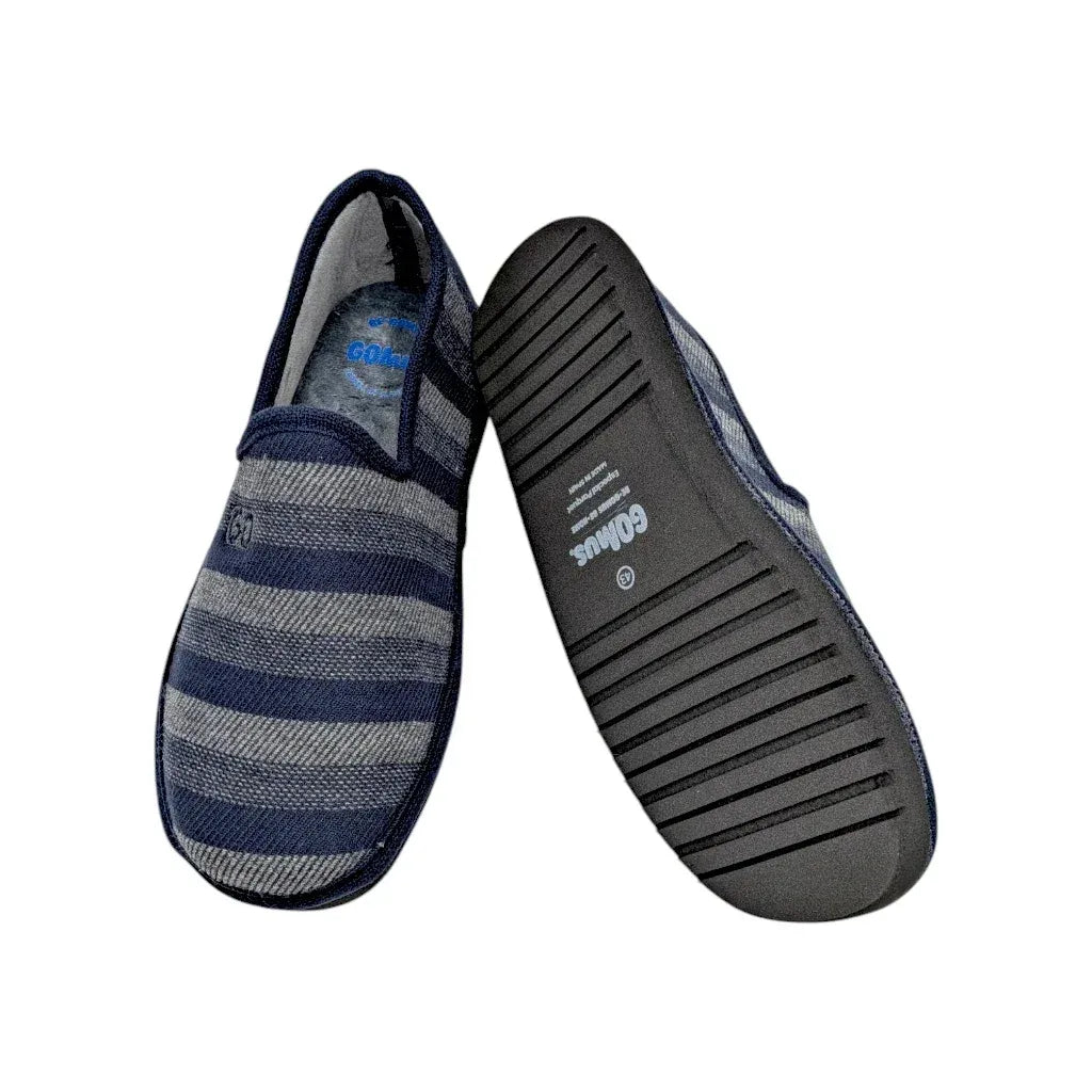 Suela flexible antideslizante y perfil de la zapatilla de casa cerrada masculina Gomus.