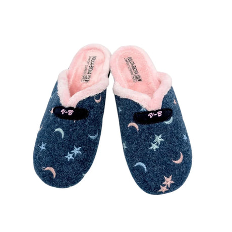 Vista de arriba de la zapatilla de casa con cuña Vulca-Bicha modelo 4731 invierno