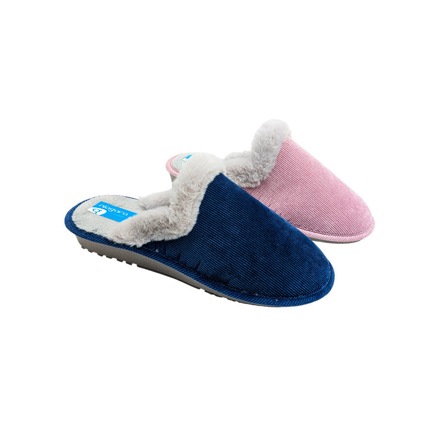 Zapatilla de casa sin talón de invierno