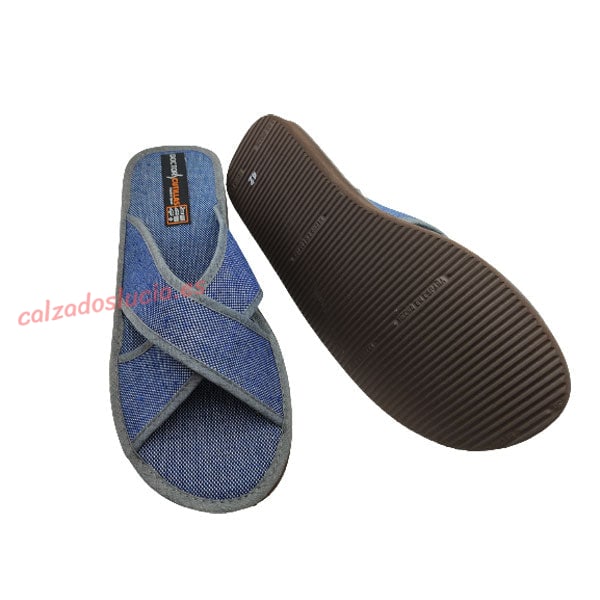 Zapatilla de casa cruzada para hombre