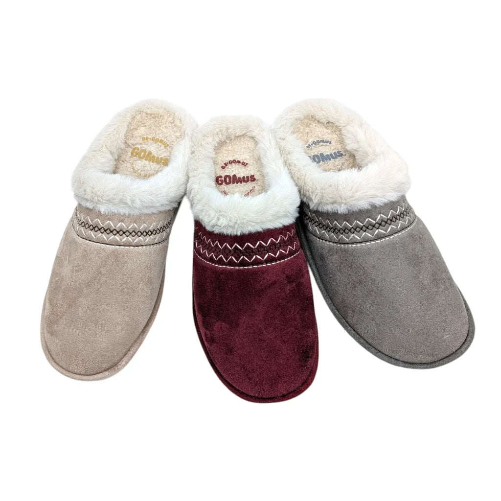 Colección de zapatillas de estar por casa acolchadas con pelo Gomus 6931 en varios colores
