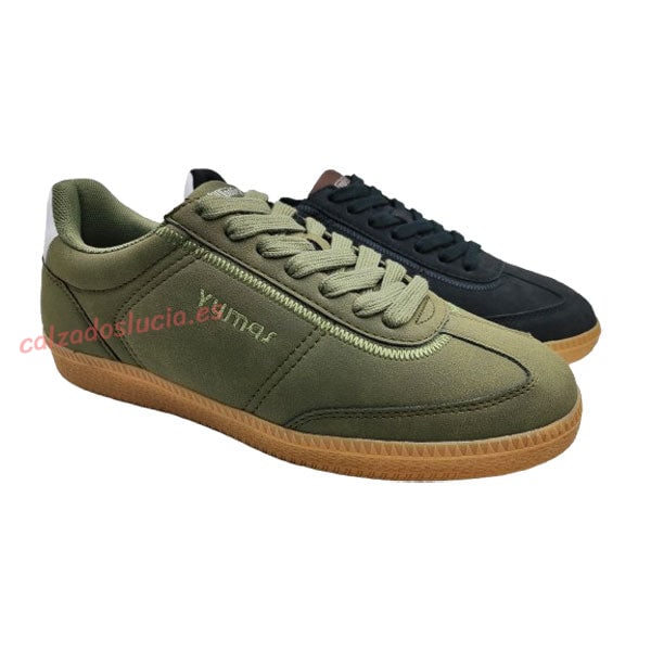 Zapatilla sneaker Yumas de hombre en kaki