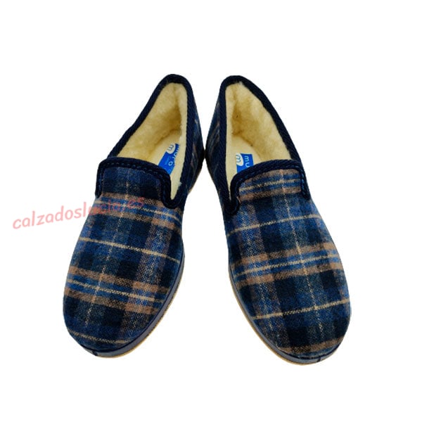 Zapatilla con pura lana virgen para hombre