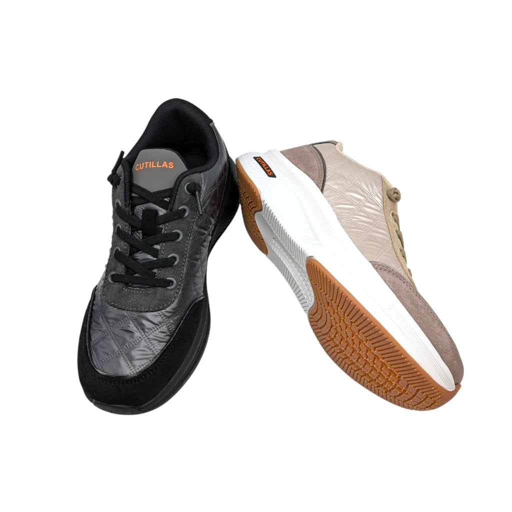 Suela con amortiguación y grabado antideslizante de las zapatillas de confort Cutillas.