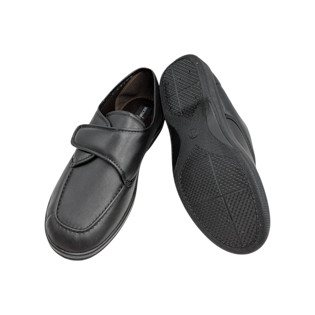 zapato confort de hombre con suela flexible antideslizante en negro