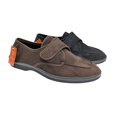 Zapatilla de licra y velcro Doctor Cutillas para pies inflamados o deformados, de hombre.