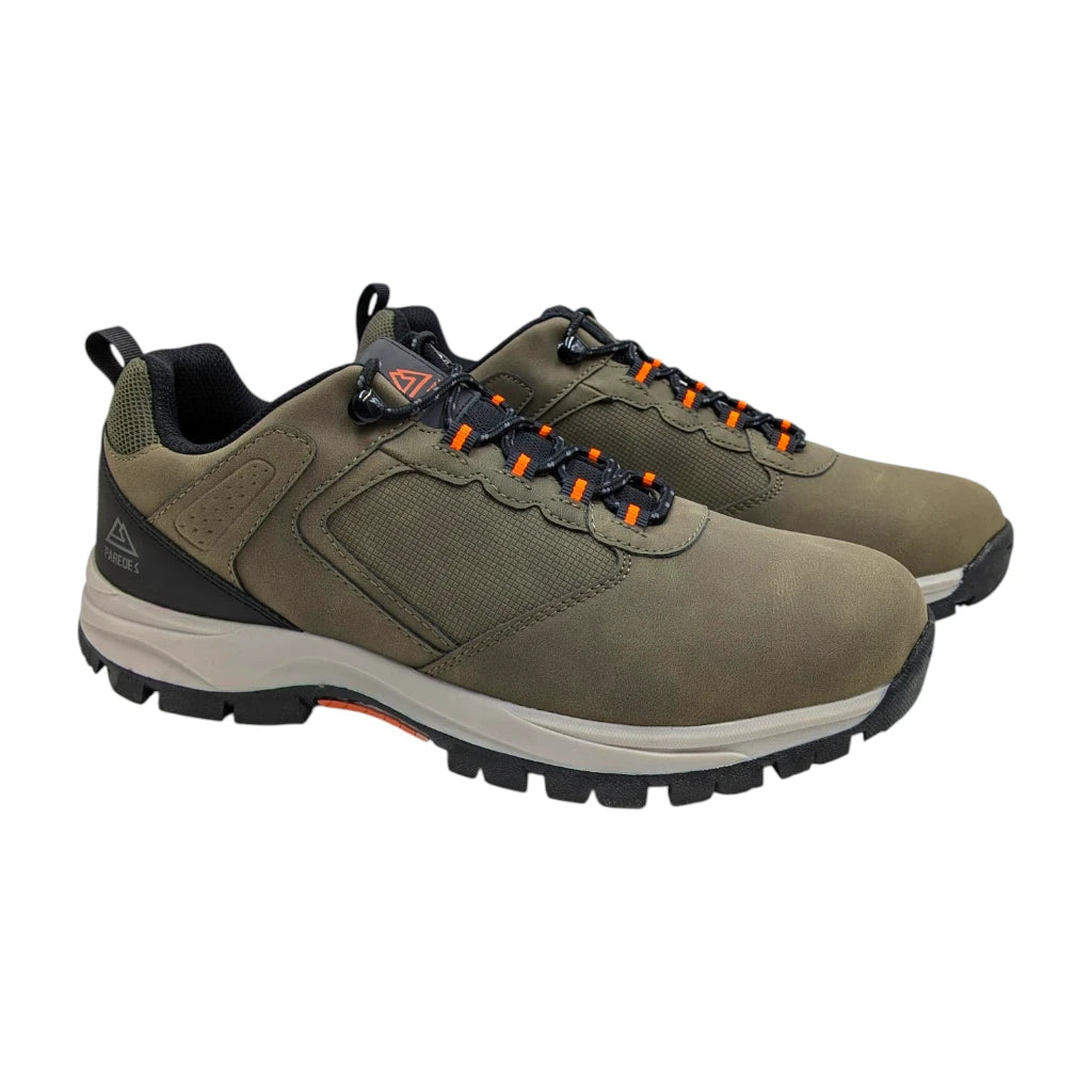 Zapatillas de trekking Paredes Elizmendi LT26131 para hombre en color verde oliva.