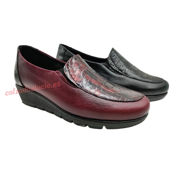 Zapato combi charol en burdeos Doctor Cutillas