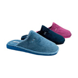 Zapatillas de casa Calzados Lucía Andinas de terciopelo suave en colores azul, marino y fucsia con suela ligera