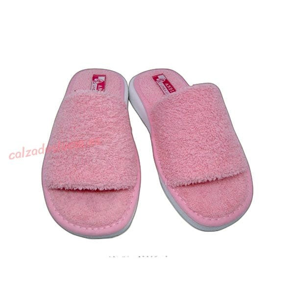 Zapatilla de casa rosa para el verano Andinas