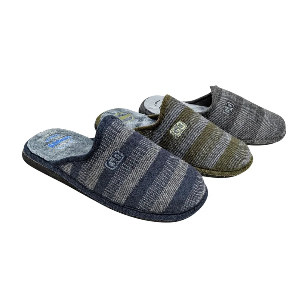 Pantuflas de hombre marca Gomus en tres colores para hombre.