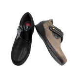 Vista lateral del zapato de mujer Laura Azaña mostrando la cuña ligera y la suela ergonómica.