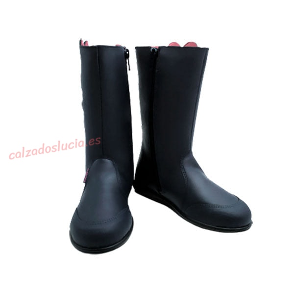 Bota de piel lavable con cremallera Titanitos
