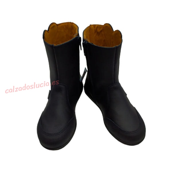 Bota con cremallera de Titanitos en azul marino