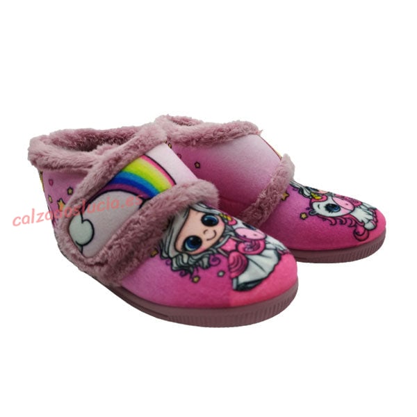 Botita de casa estampación de unicornio Vulca-Bicha