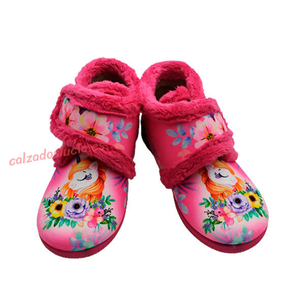 Zapatilla de casa unicornio de niña V-B