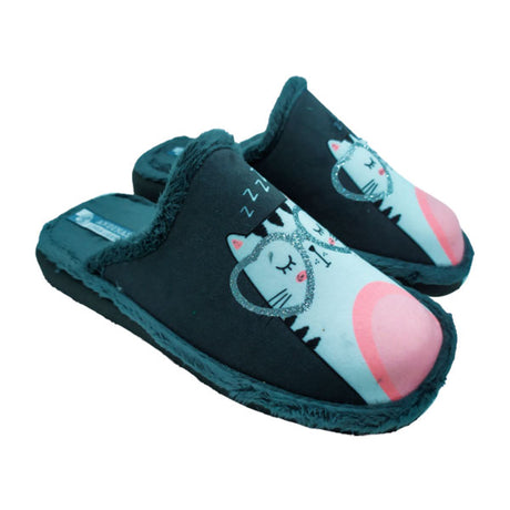 Zapatilla de casa invierno gatita dormida de Andinas