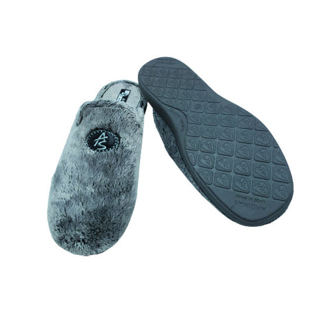 Zapatilla de casa en agradable tejido de pelos