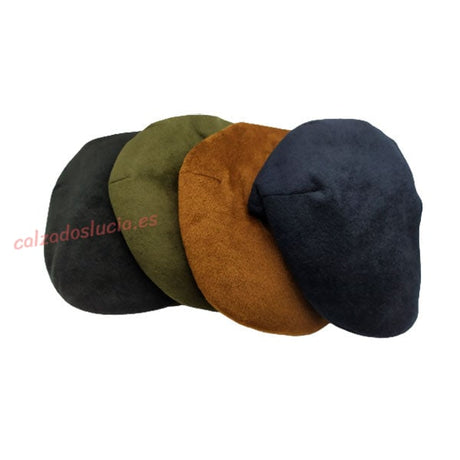 Gorra de terciopelo en colores lisos para hombre