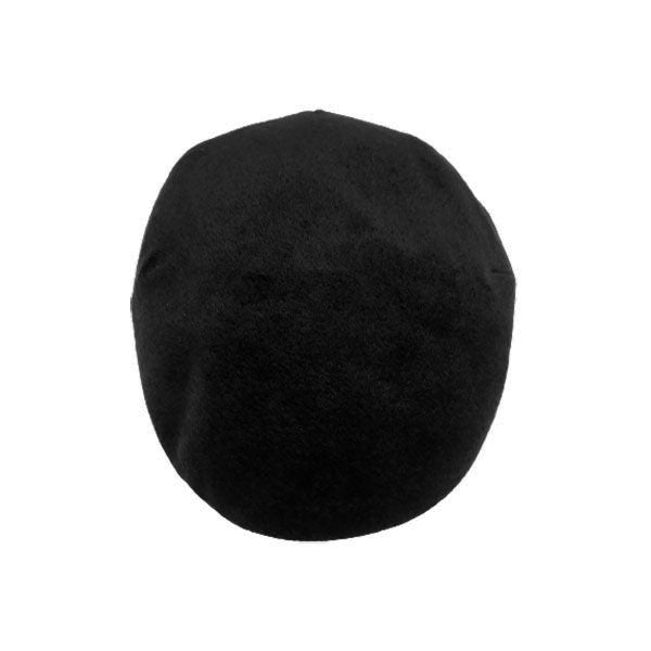 Gorra negra en terciopelo