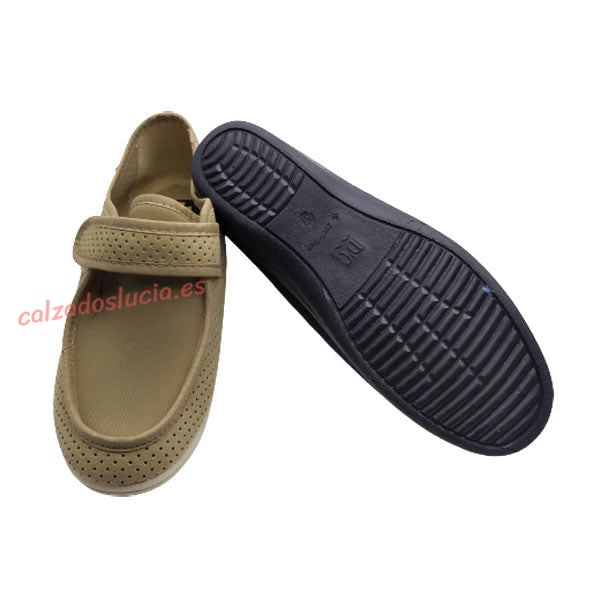 Zapatilla con velcro para pies deformes D´C