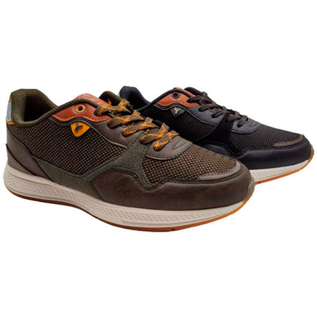 Deportiva en kaki y negro de Yumas para hombre