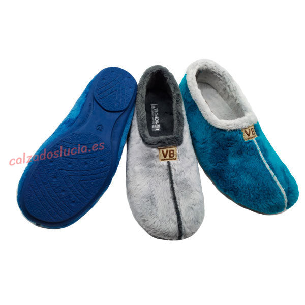 Zapatilla plana de colores para invierno