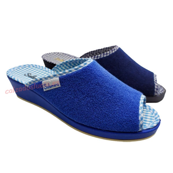 Zapatilla casa verano con cuña Salemera