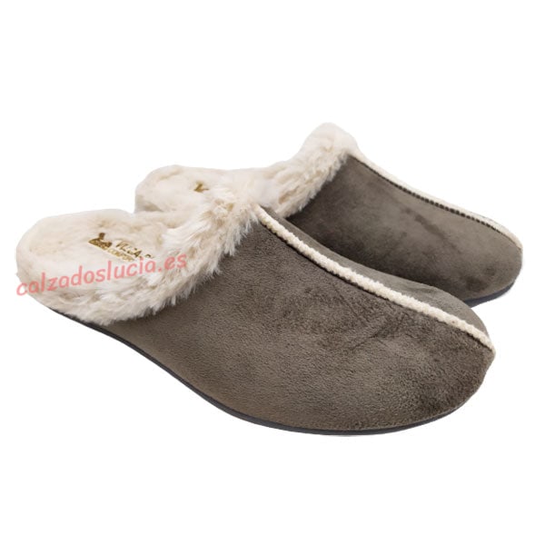 Zapatilla de casa 4310 Vulca-Bicha gris