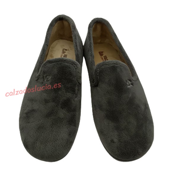 Zapatilla terciopelo hombre para casa