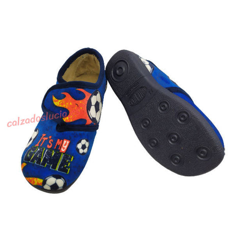 Zapatilla casa con velcro para niño Vulca-Bicha